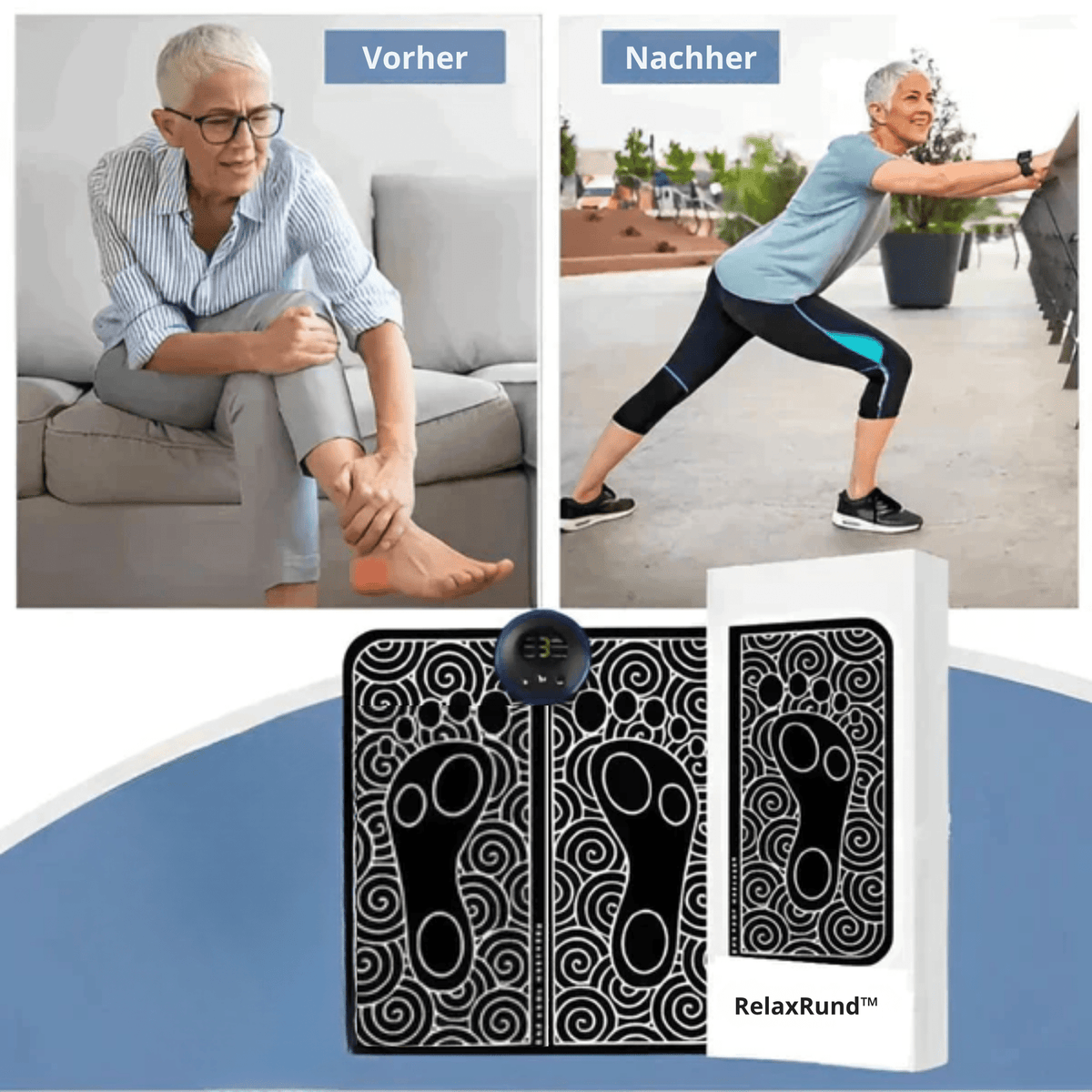 RelaxRund™ / Fußmassage + Mini Muskelmassagegerät - Sopheria