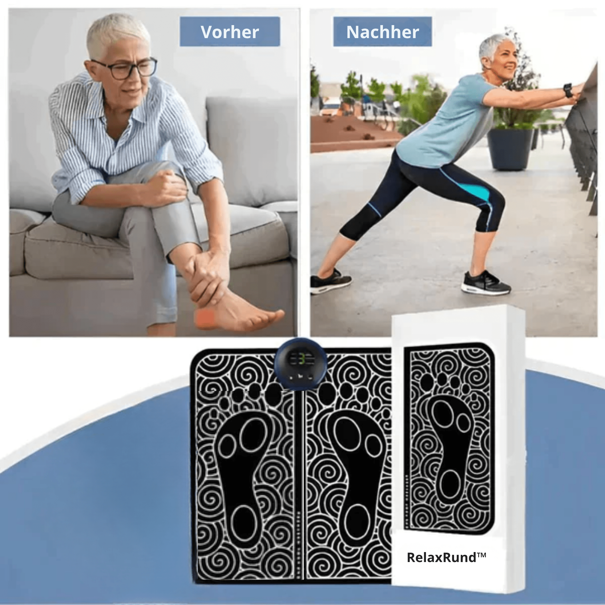 RelaxRund™ / Fußmassage + Mini Muskelmassagegerät - Sopheria