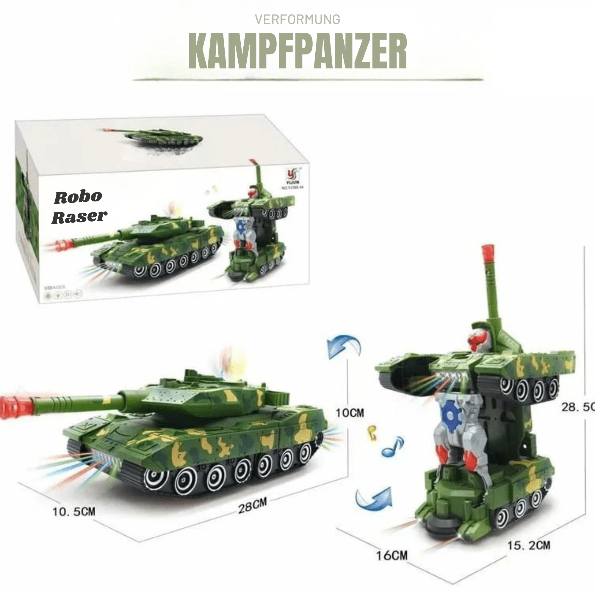 RoboRaser™ / Verwandelbares Polizeiauto-Spielzeug - Sopheria