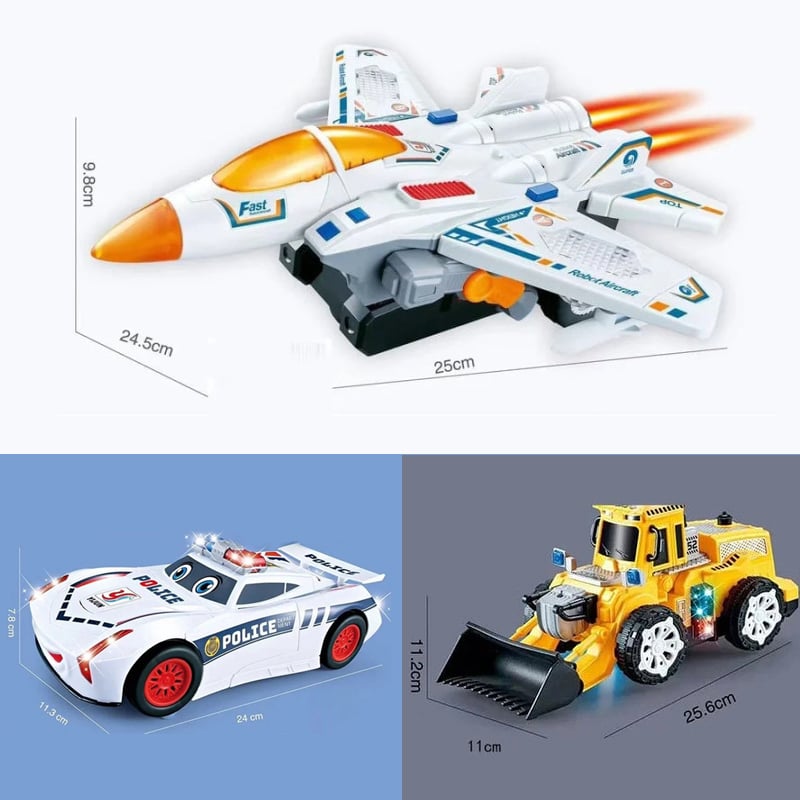RoboRaser™ / Verwandelbares Polizeiauto-Spielzeug - Sopheria