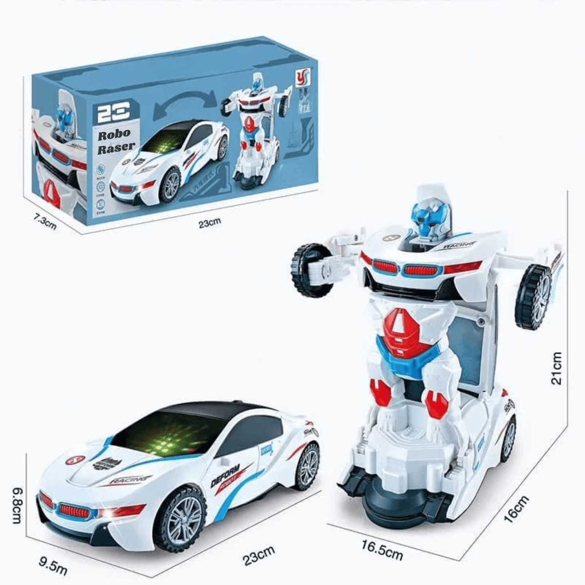 RoboRaser™ / Verwandelbares Polizeiauto-Spielzeug - Sopheria