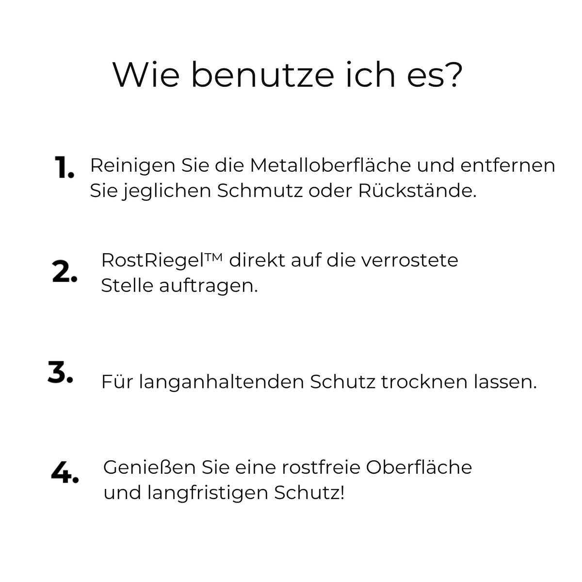 RostRiegel™ / Entrosten und Schützen - Sopheria