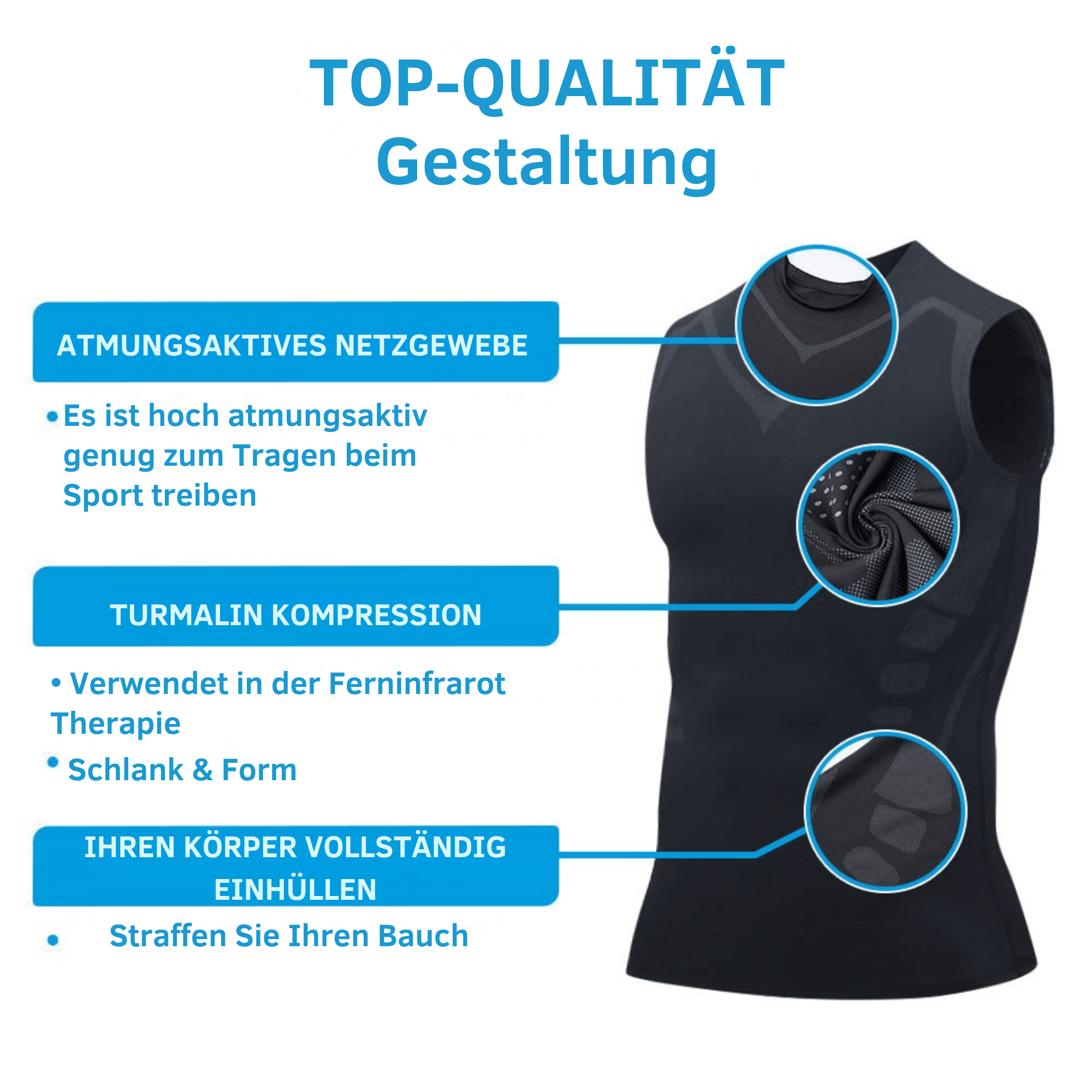 RückenRegel™ / Turmalin-Haltungs-Korrekturweste - Sopheria