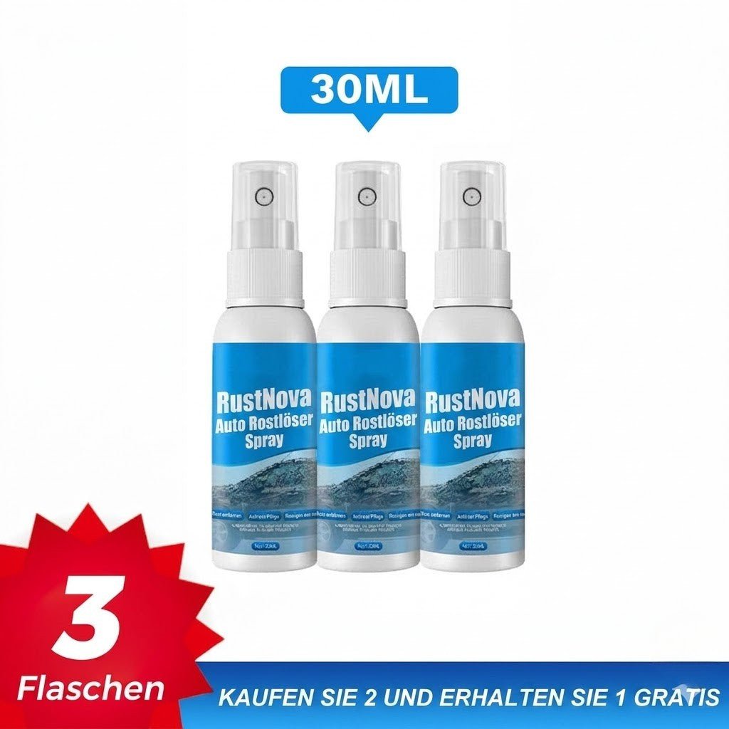 RustNova - Auto Rostlöser Spray für Metall, Felgen & Lackschutz - Sopheria