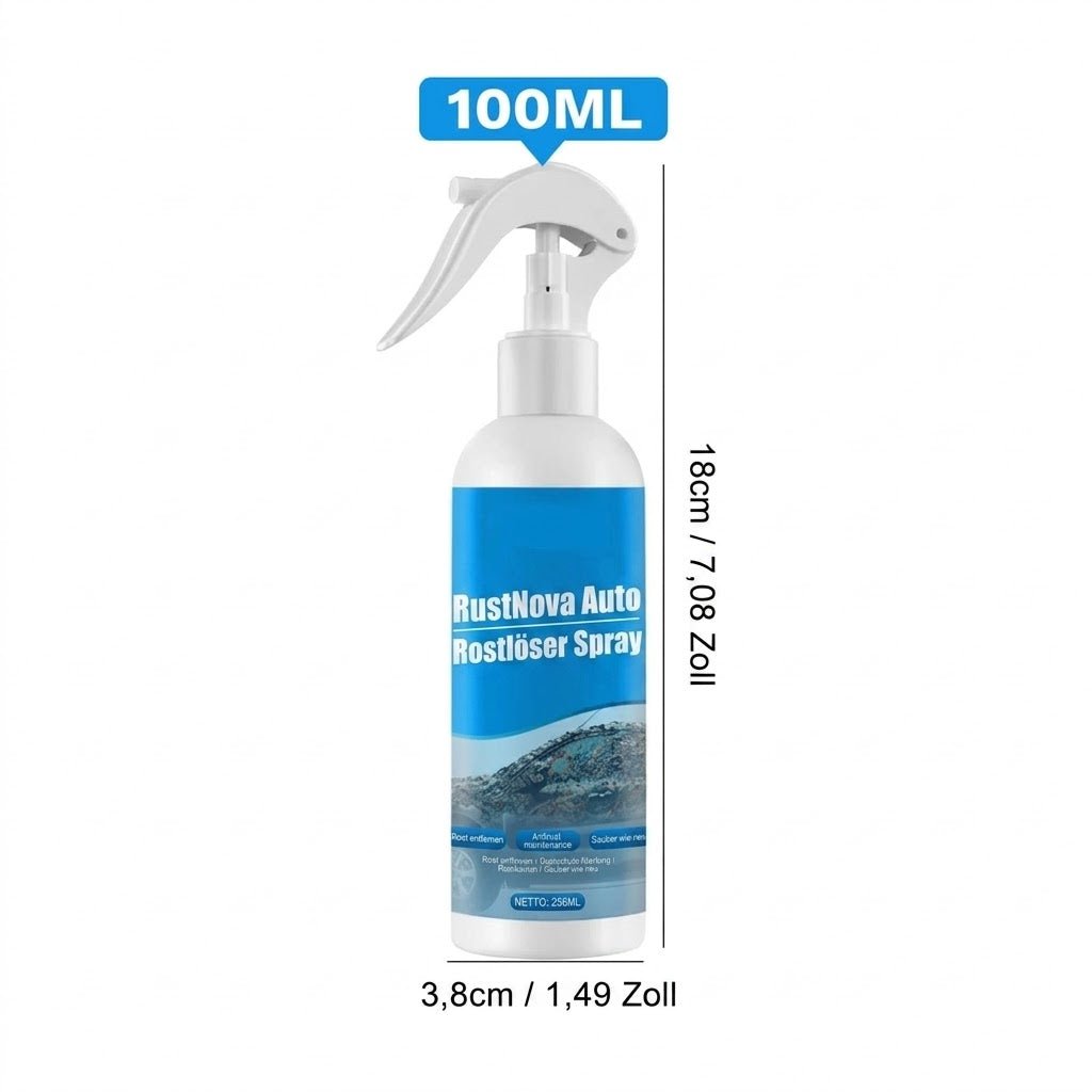 RustNova - Auto Rostlöser Spray für Metall, Felgen & Lackschutz - Sopheria