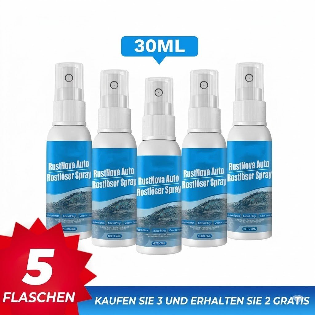 RustNova - Auto Rostlöser Spray für Metall, Felgen & Lackschutz - Sopheria