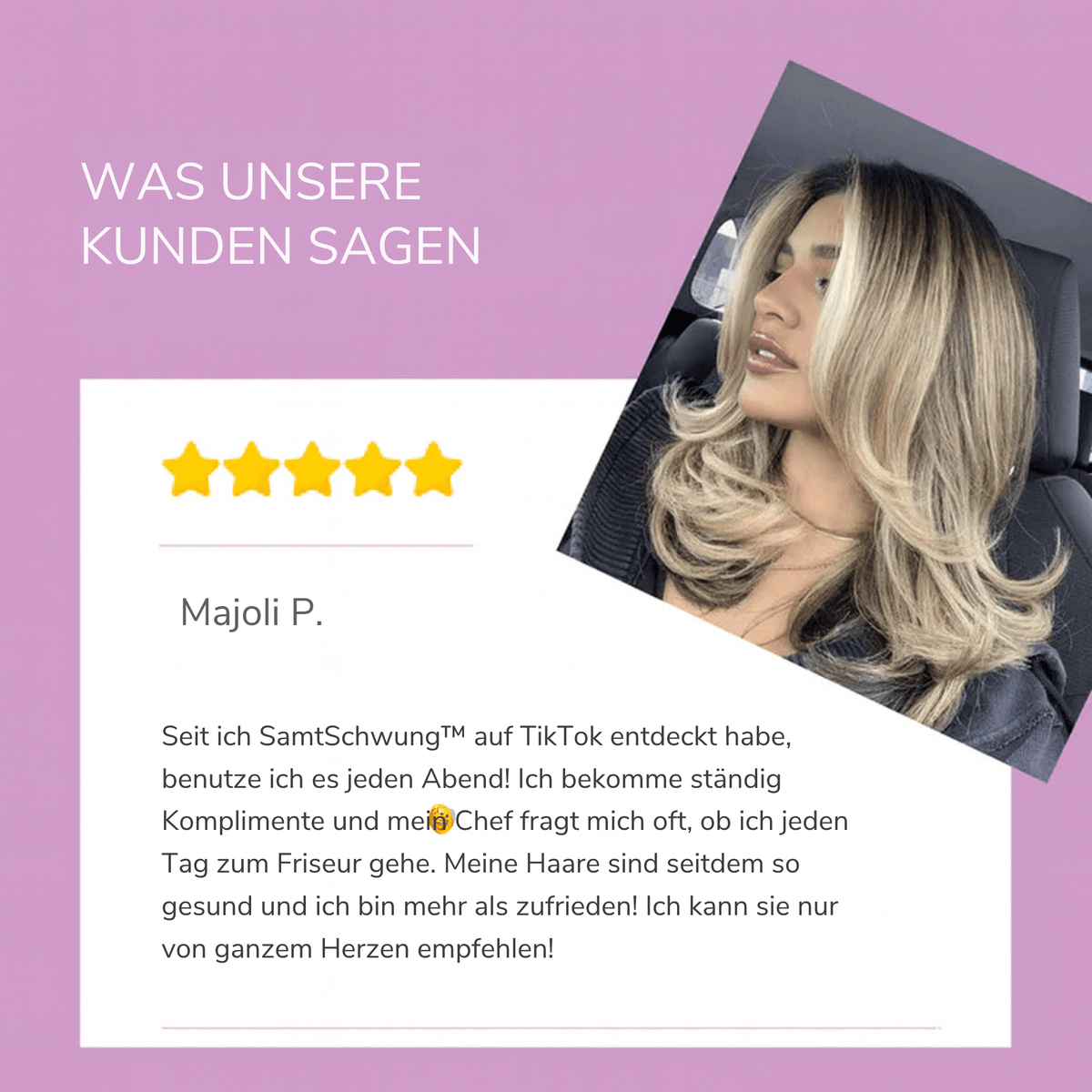 SamtSchwung™ / Lockenwickler ohne Hitze – Föhnfrisur über Nacht ohne Haarschäden! (1 + 1 GRATIS) - Sopheria