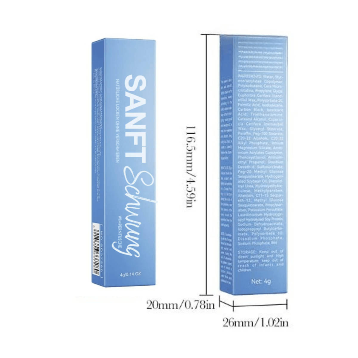 SanftSchwung™ / Sanfte Wimpernverlängerungs-Mascara für dünne Wimpern - Sopheria