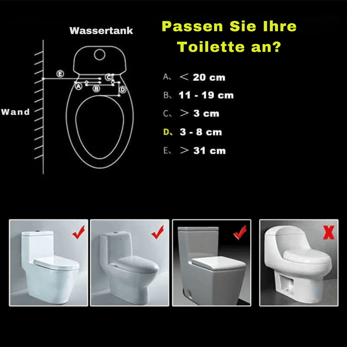 SanftSpüler™ / Intelligente Toilettenspülung (Warm- und Kaltwassertemperaturen frei einstellbar) - Sopheria