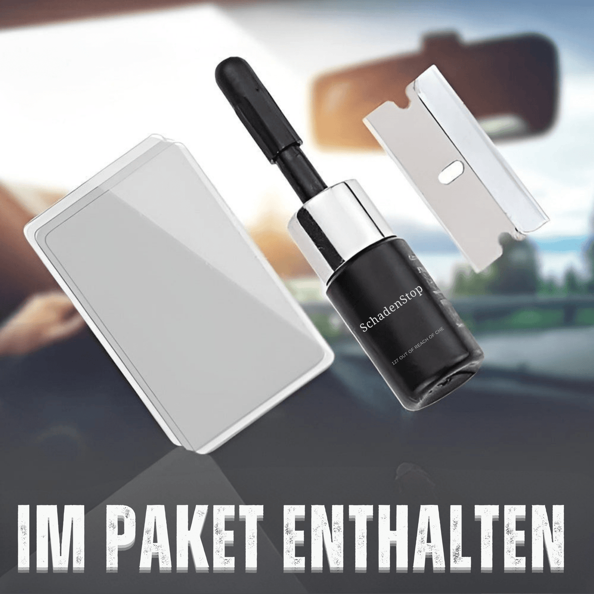 SchadenStop™ / Reparieren Sie Glasrisse in wenigen Minuten - Sopheria