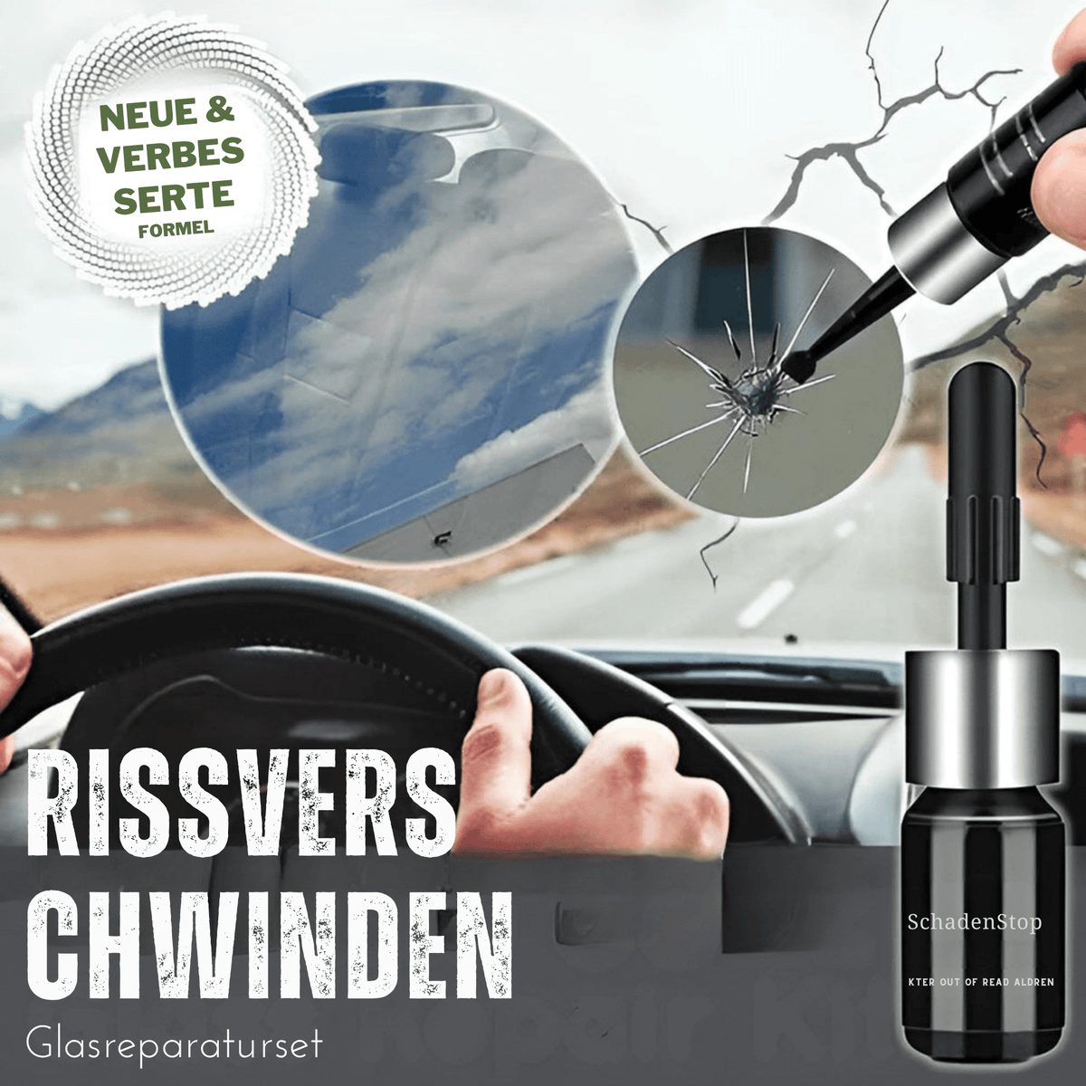 SchadenStop™ / Reparieren Sie Glasrisse in wenigen Minuten - Sopheria