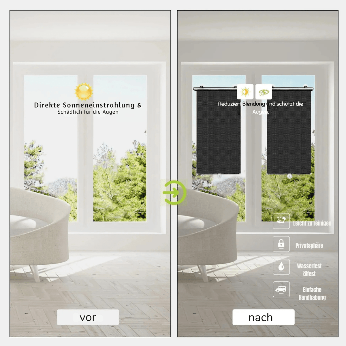 SchattenRollo™ / Schutz, Stil & Privatsphäre für dein Zuhause (1+1 GRATIS) - Sopheria