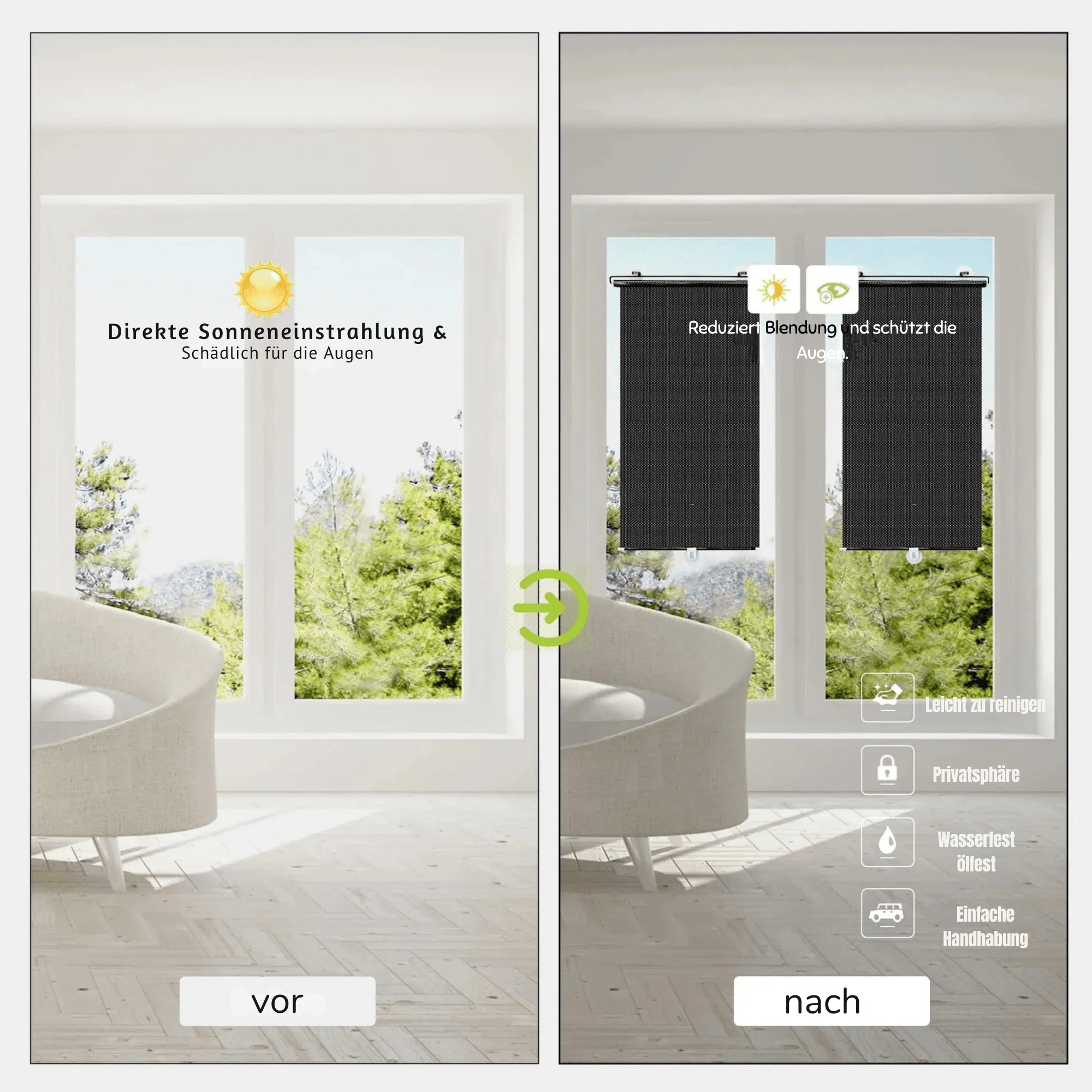SchattenRollo™ / Schutz, Stil & Privatsphäre für dein Zuhause (1+1 GRATIS) - Sopheria