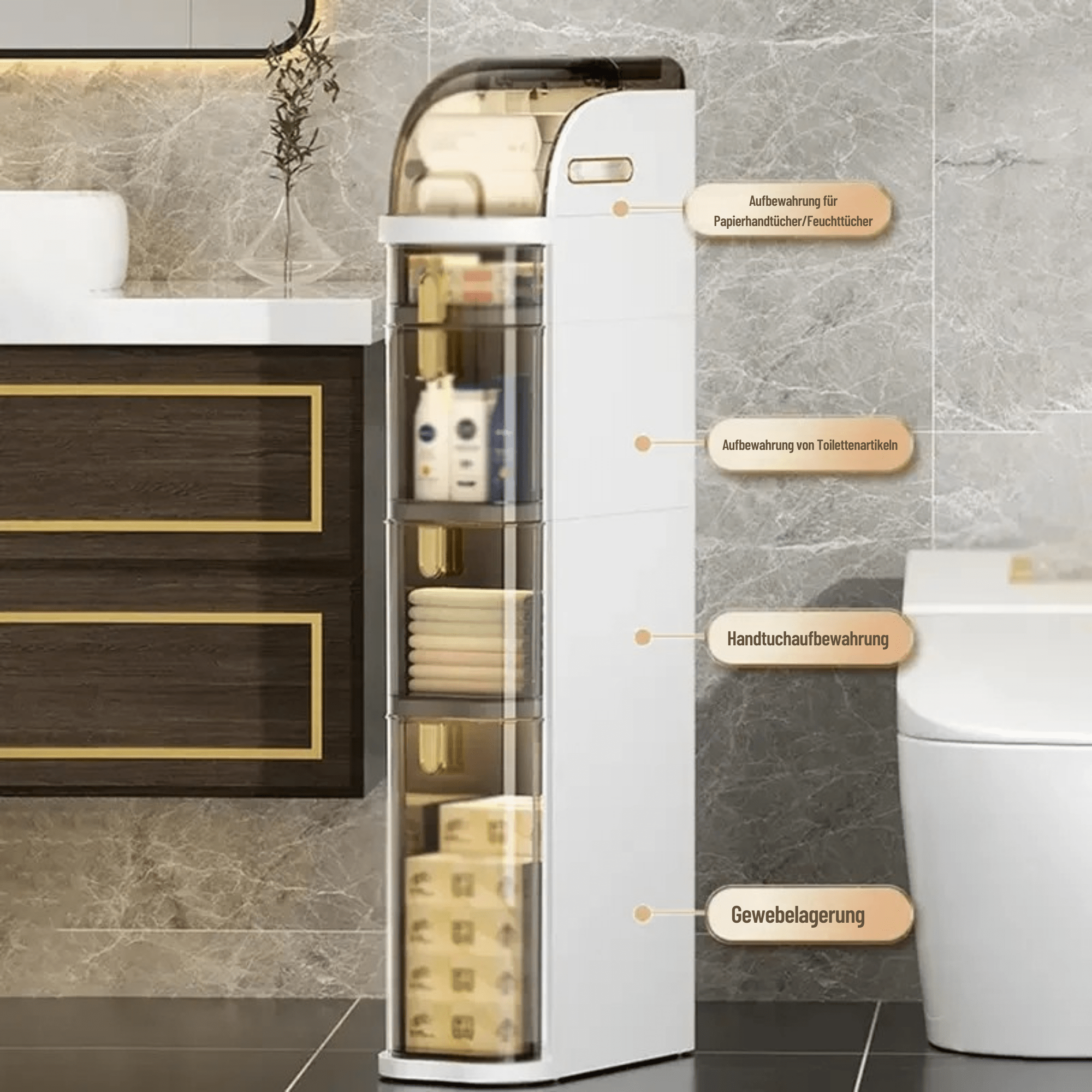 SchiebSchrank™ / Rollbarer Badezimmerschrank - Sopheria