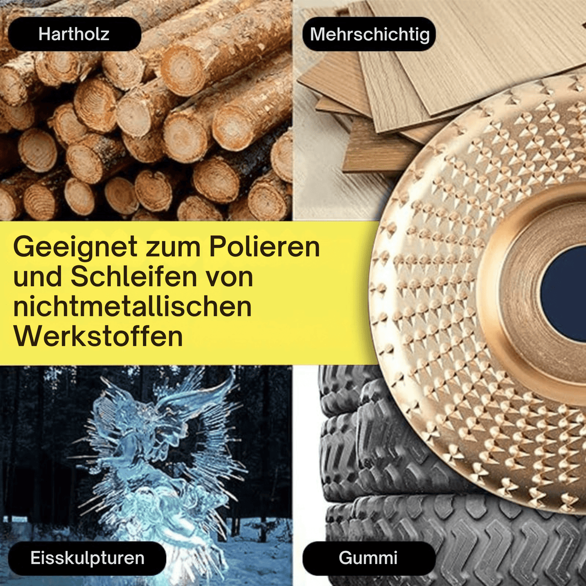 SchleifStar™ / 3-in-1 Schleifscheiben-Set für Holzarbeiten - Sopheria