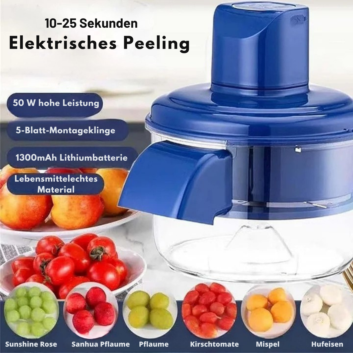 SchlupfSchäl™ / Automatischer Wiederaufladbarer Obstschäler - Sopheria