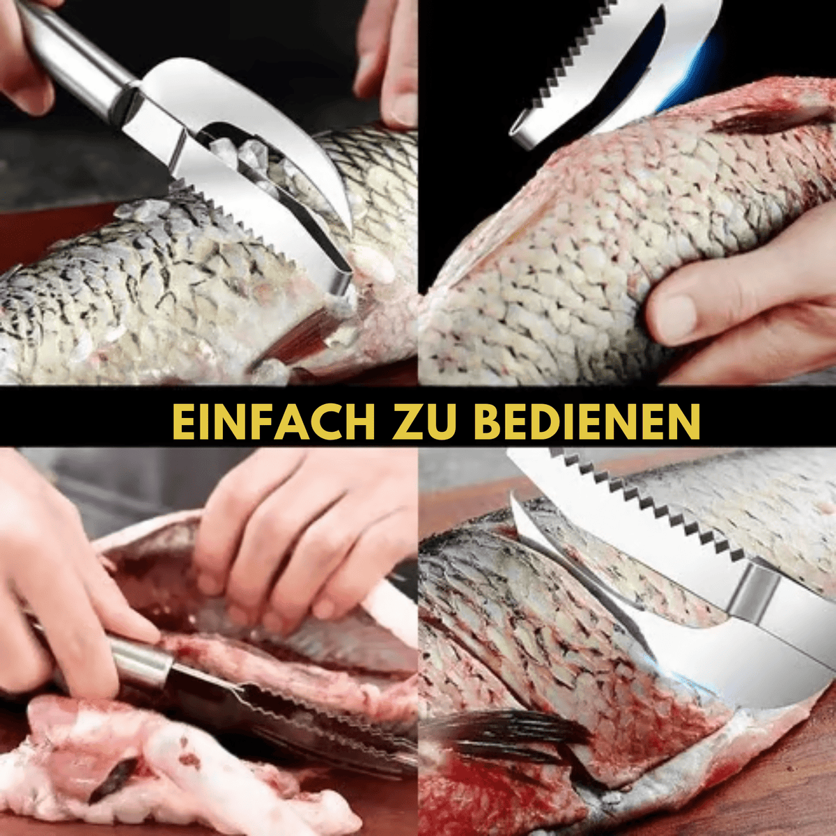 SchuppenSchneider™ / 3-in-1 Fischschupper Aus Edelstahl (1+1 GRATIS) - Sopheria