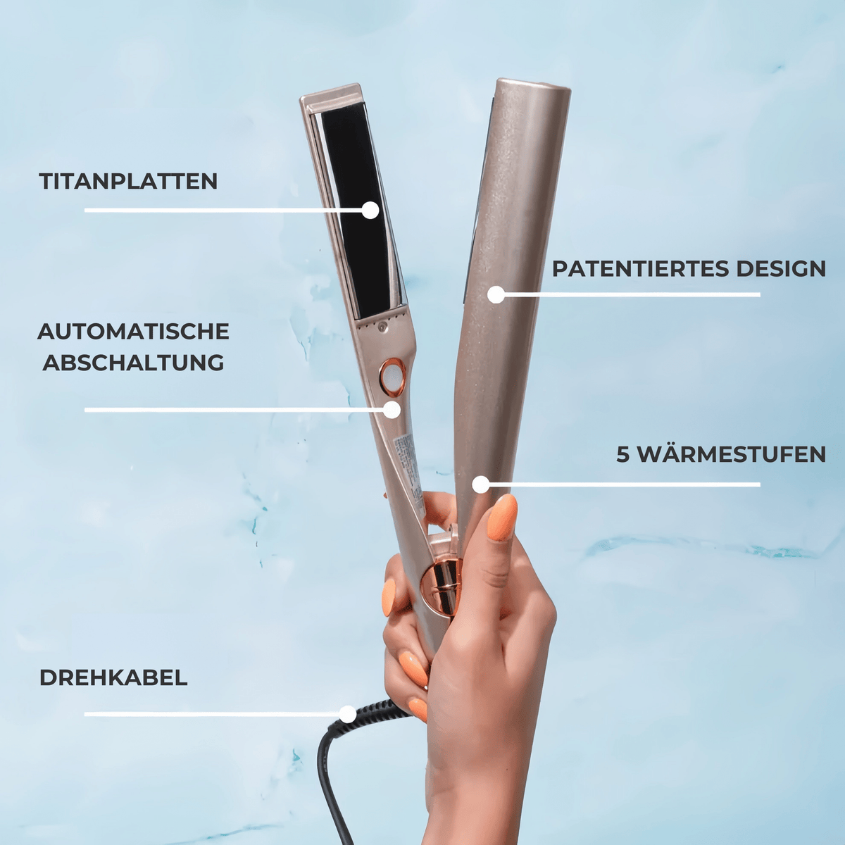 SchwungSchön™ / 2-in-1 Locken und Glätte flexibel - Sopheria