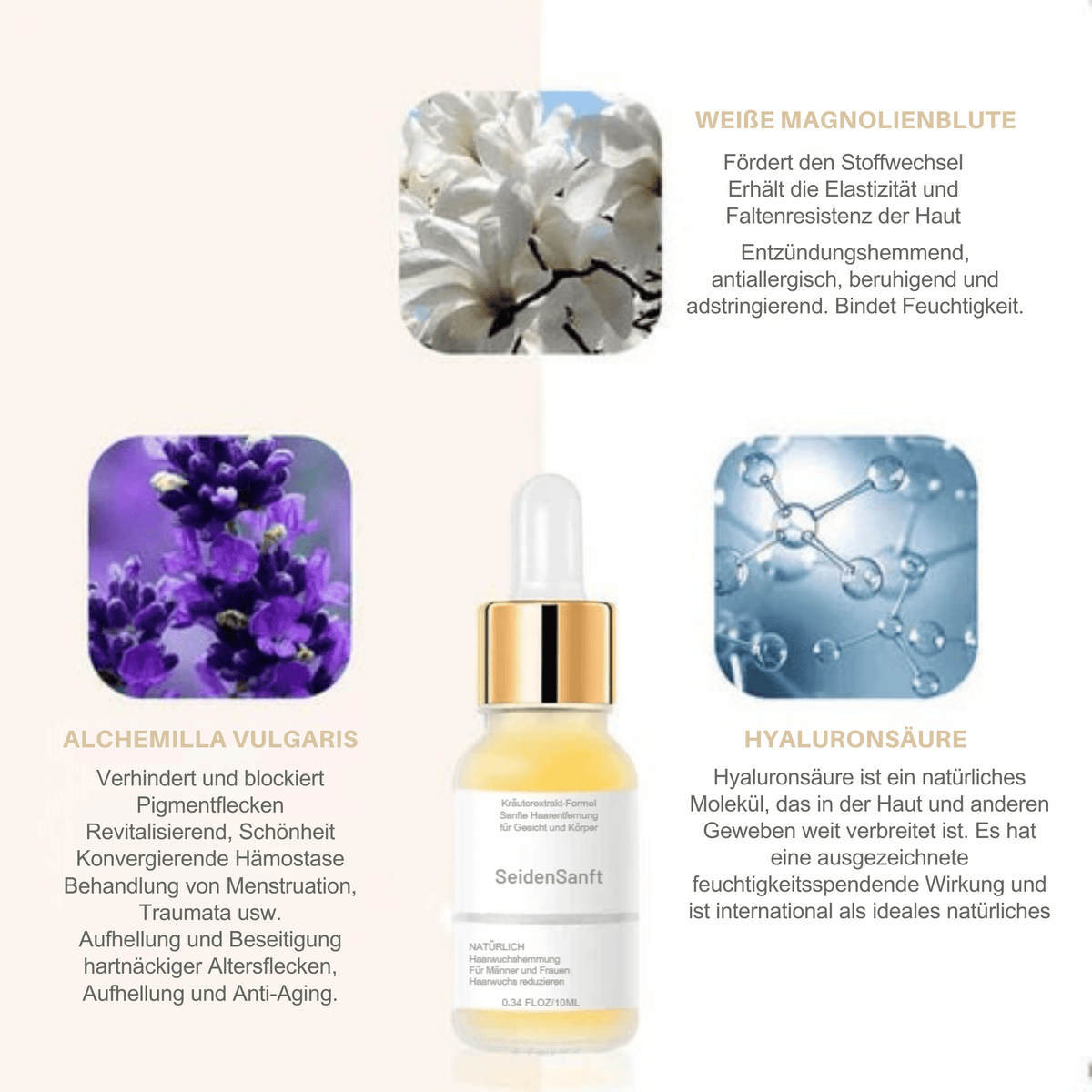SeidenSerum™ / Haarentfernungsserum Für Glatte Haut - Sopheria