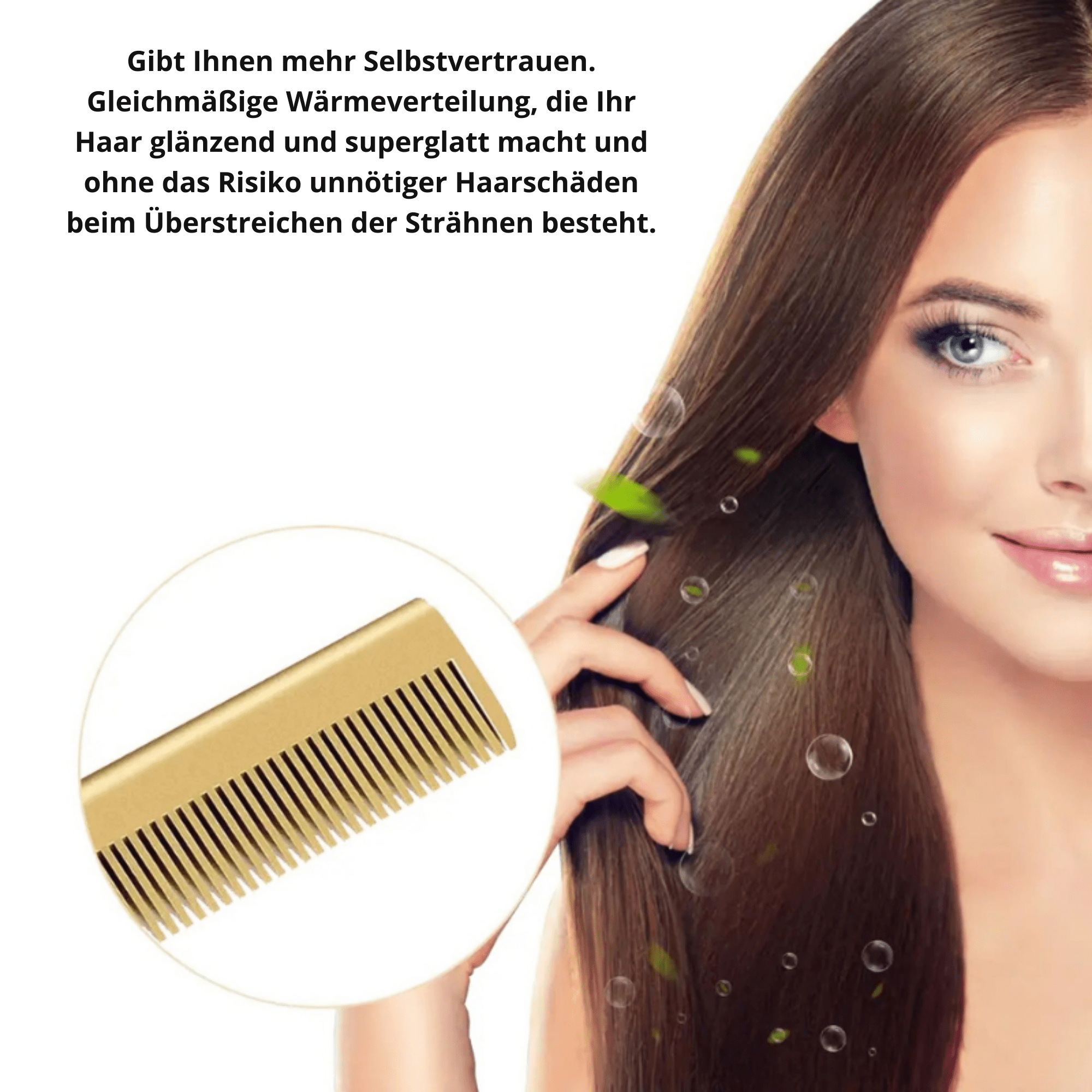 SeidenStrahl™ / Elektrischer Titan Haarglätter Kamm - Sopheria