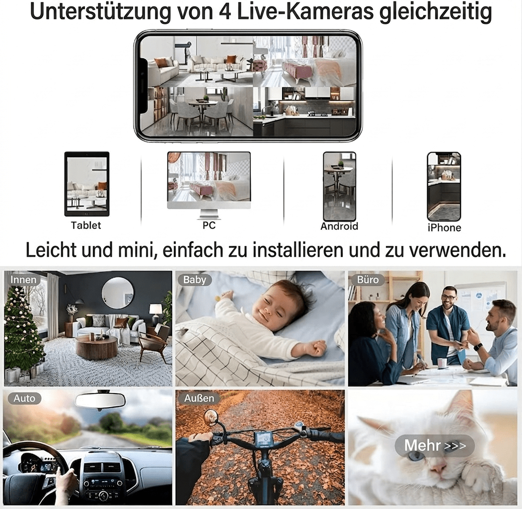 SicherCam – Mini WLAN Sicherheitskamera - Sopheria