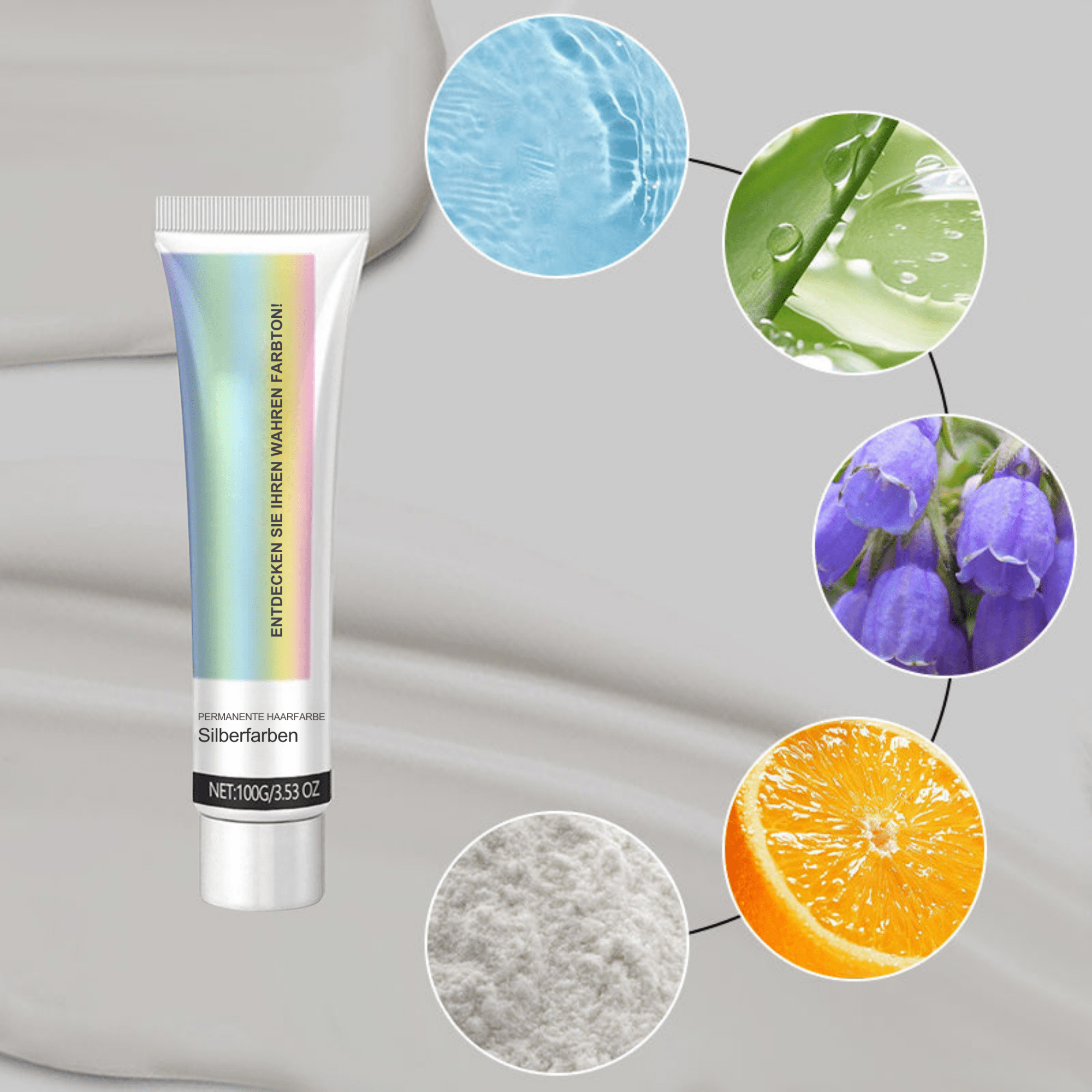SilberSeide™ / Verwandle Haare In Ein Strahlendes, Gesundes Silber! (1+1 GRATIS) - Sopheria