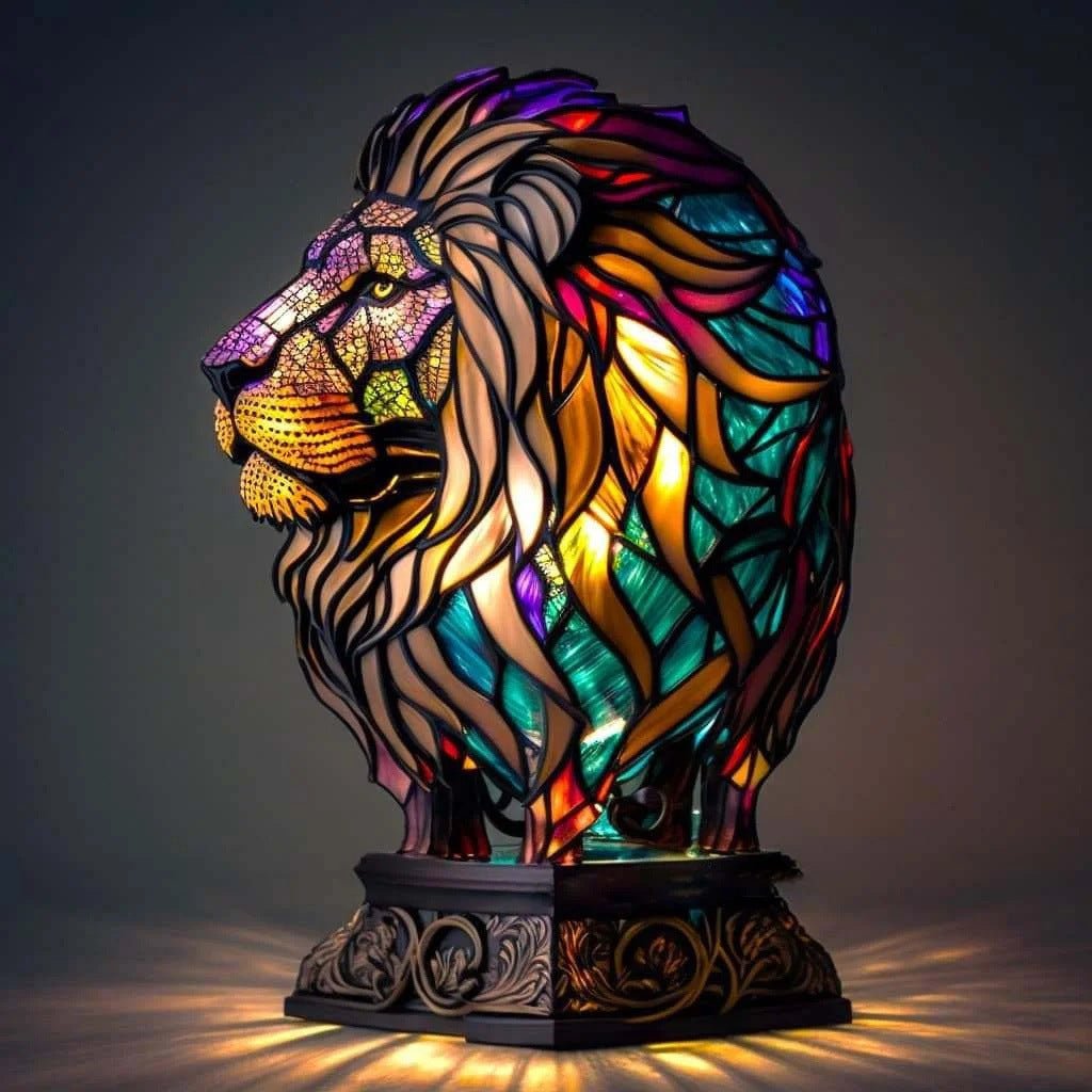 Simba | Magisk Buntglas-Löwenlampe - Sopheria