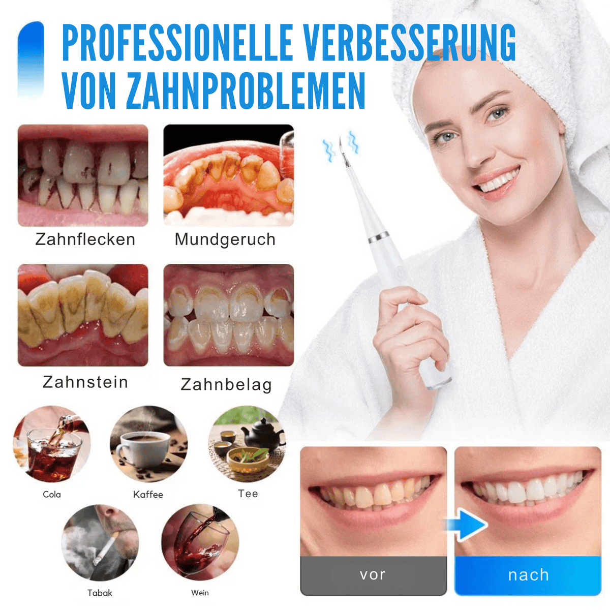 SmileSchall™ / Professionelles Zahnreinigung für zu Hause - Sopheria
