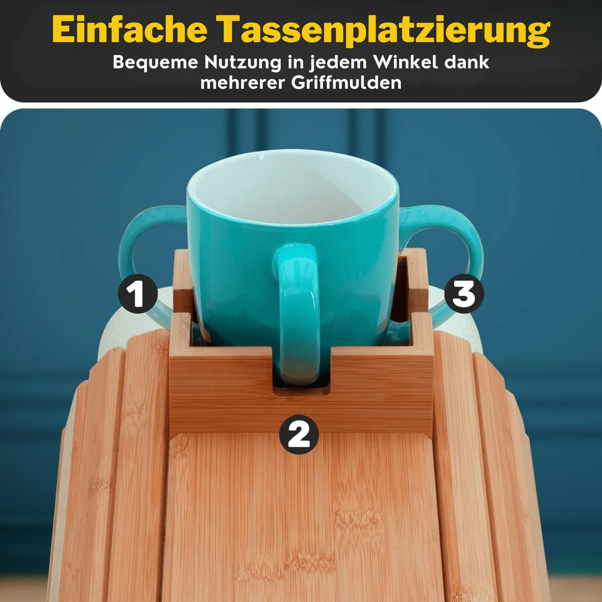 SnackStütze™ / Bambus-Couchbecherhalter – Der beste Freund Ihres Sofas - Sopheria