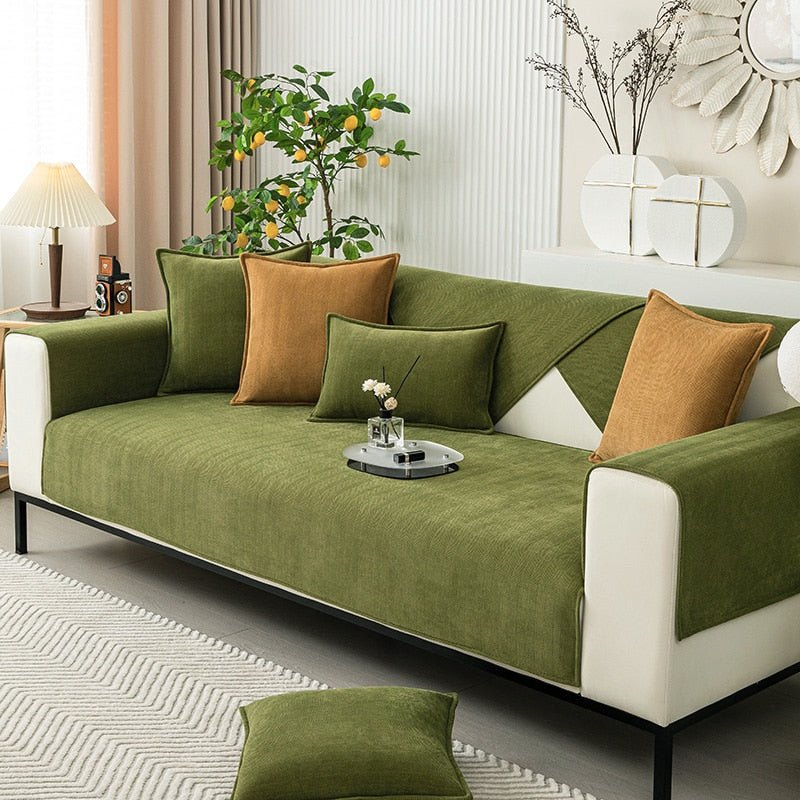 SofaSchild™ / Luxuriöser Chenille-Herringbone-Sofaschoner - Sopheria