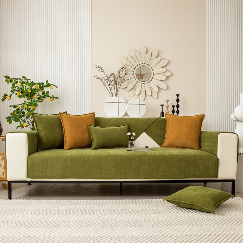 SofaSchild™ / Luxuriöser Chenille-Herringbone-Sofaschoner - Sopheria