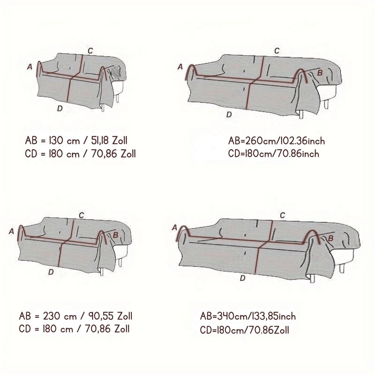 SofaSchnee™ / Sofabezug mit Weihnachtsmotiv - Sopheria