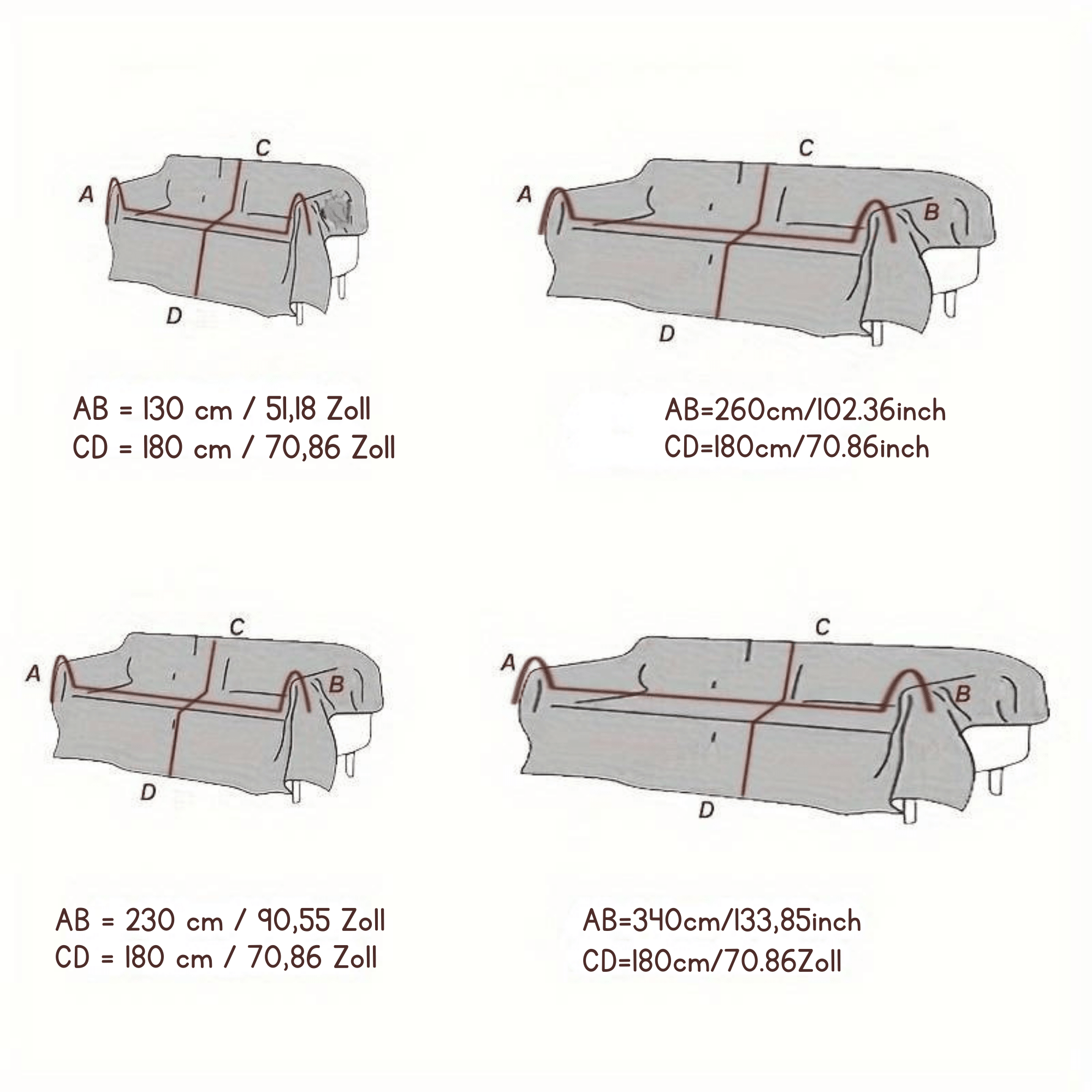 SofaSchnee™ / Sofabezug mit Weihnachtsmotiv - Sopheria