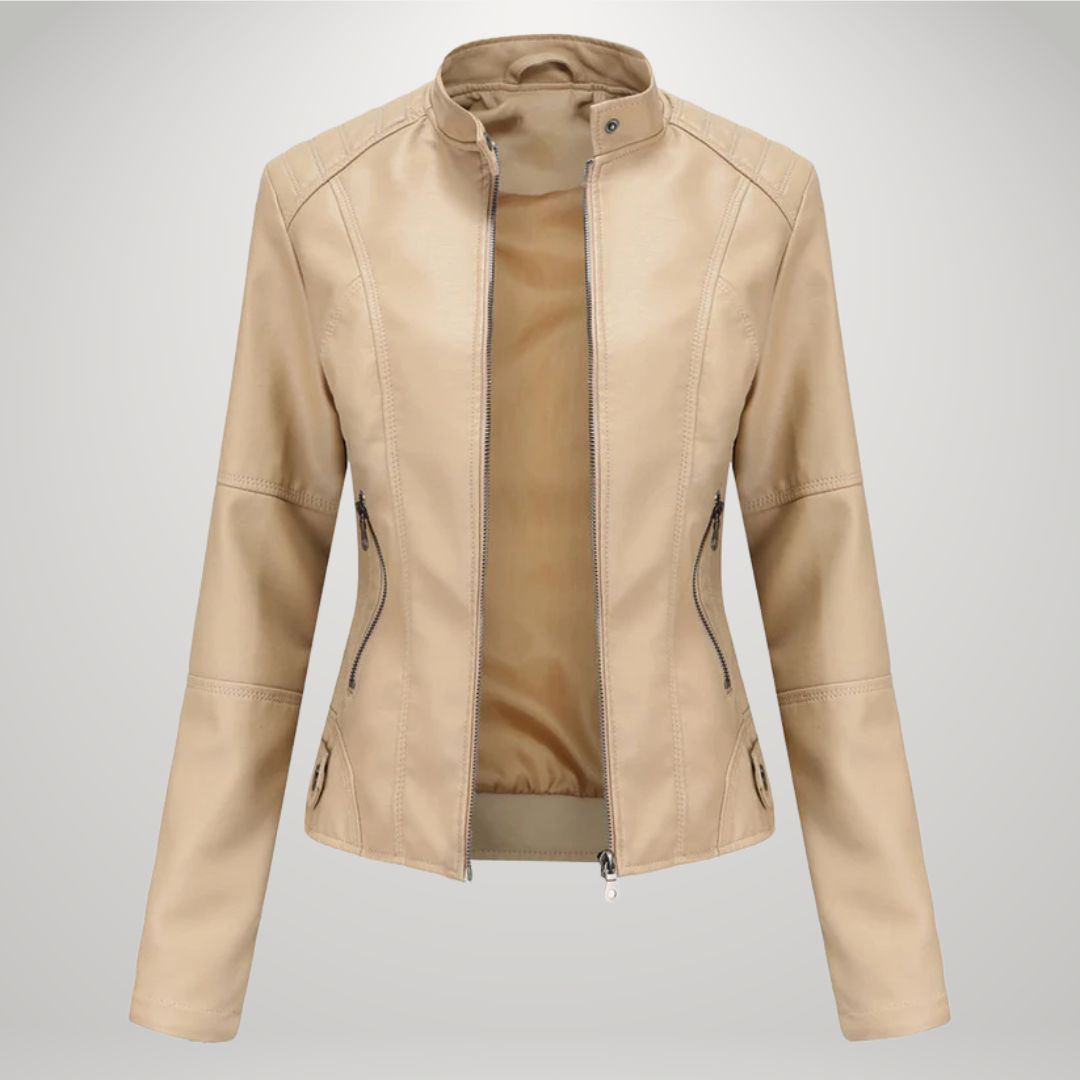 Sophia™ Lässige Lederjacke
