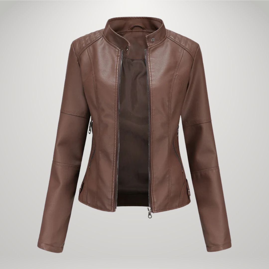 Sophia™ Lässige Lederjacke