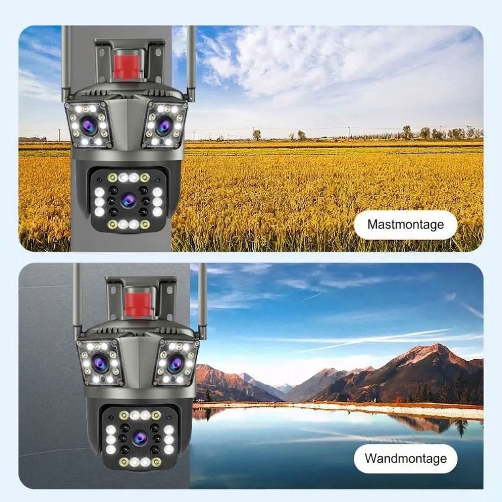 Solvanta - 360° kabellose Solar-Überwachungskamera für den Außenbereich - Sopheria
