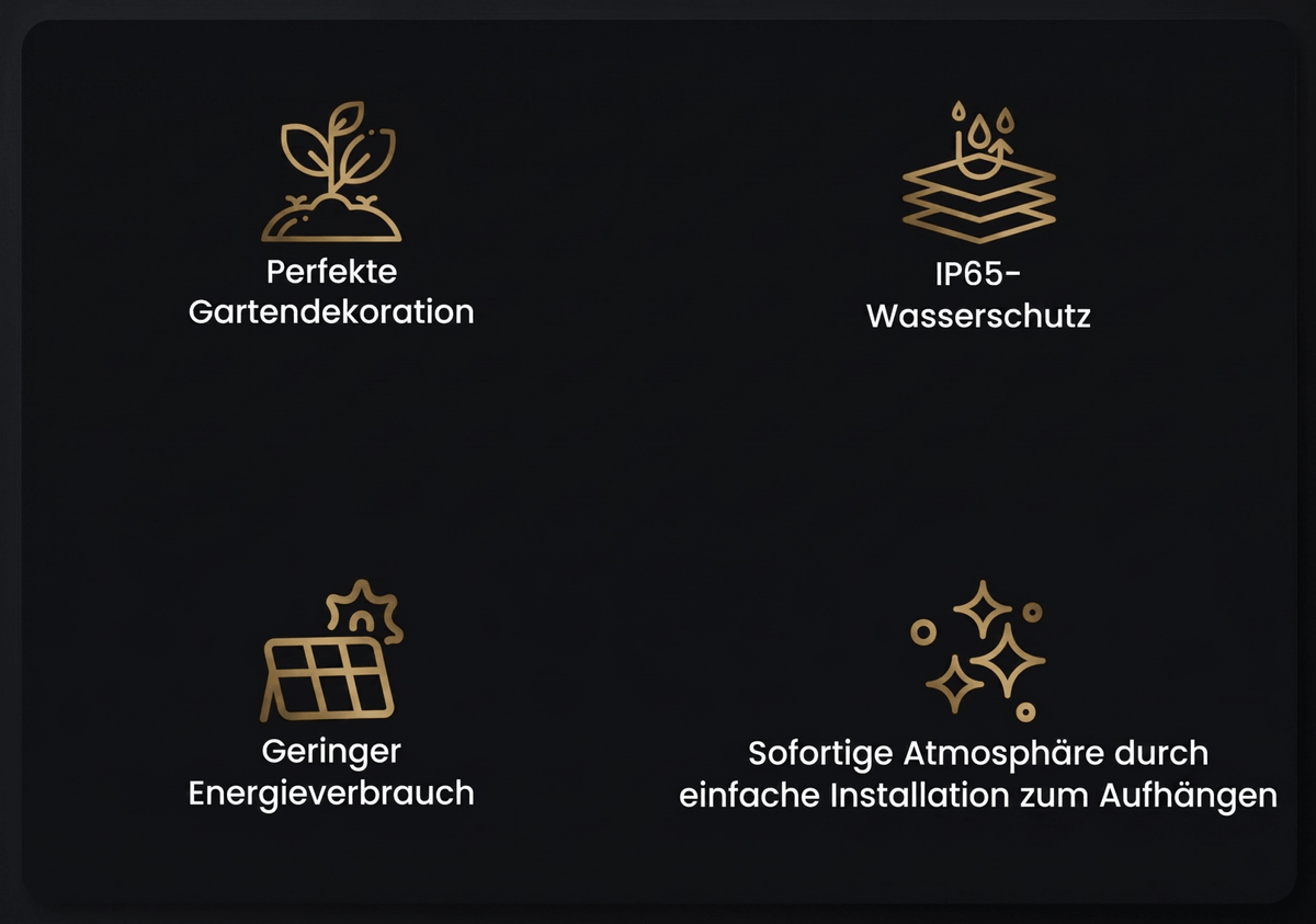 Sparklora - Solarbetriebene hängende Feuerwerkslichter - Sopheria