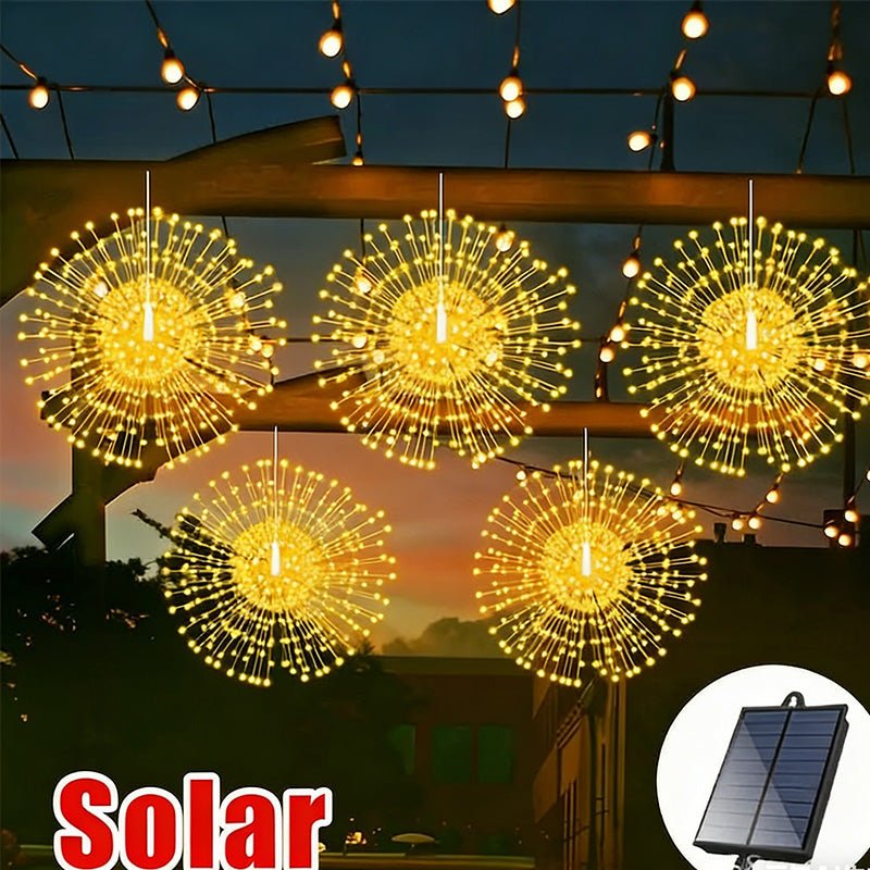 Sparklora - Solarbetriebene hängende Feuerwerkslichter - Sopheria