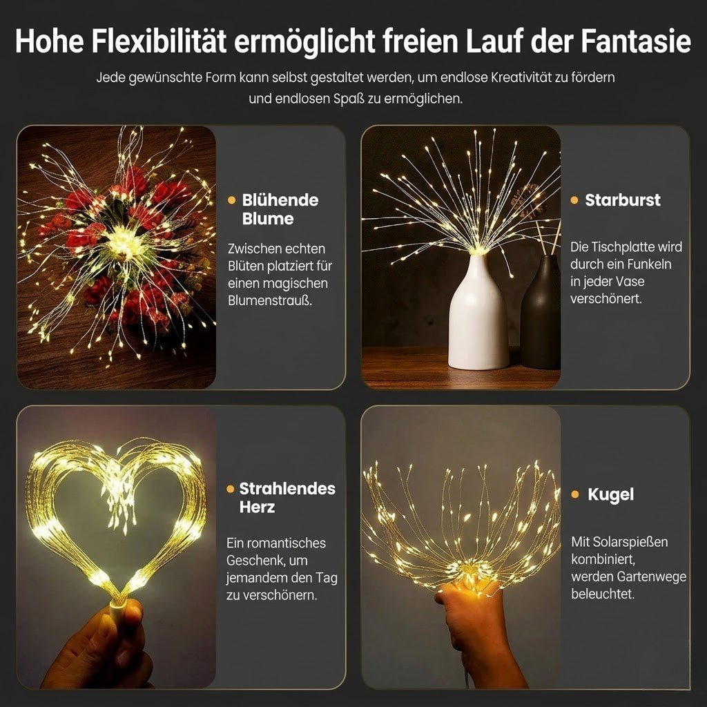 Sparklora - Solarbetriebene hängende Feuerwerkslichter - Sopheria