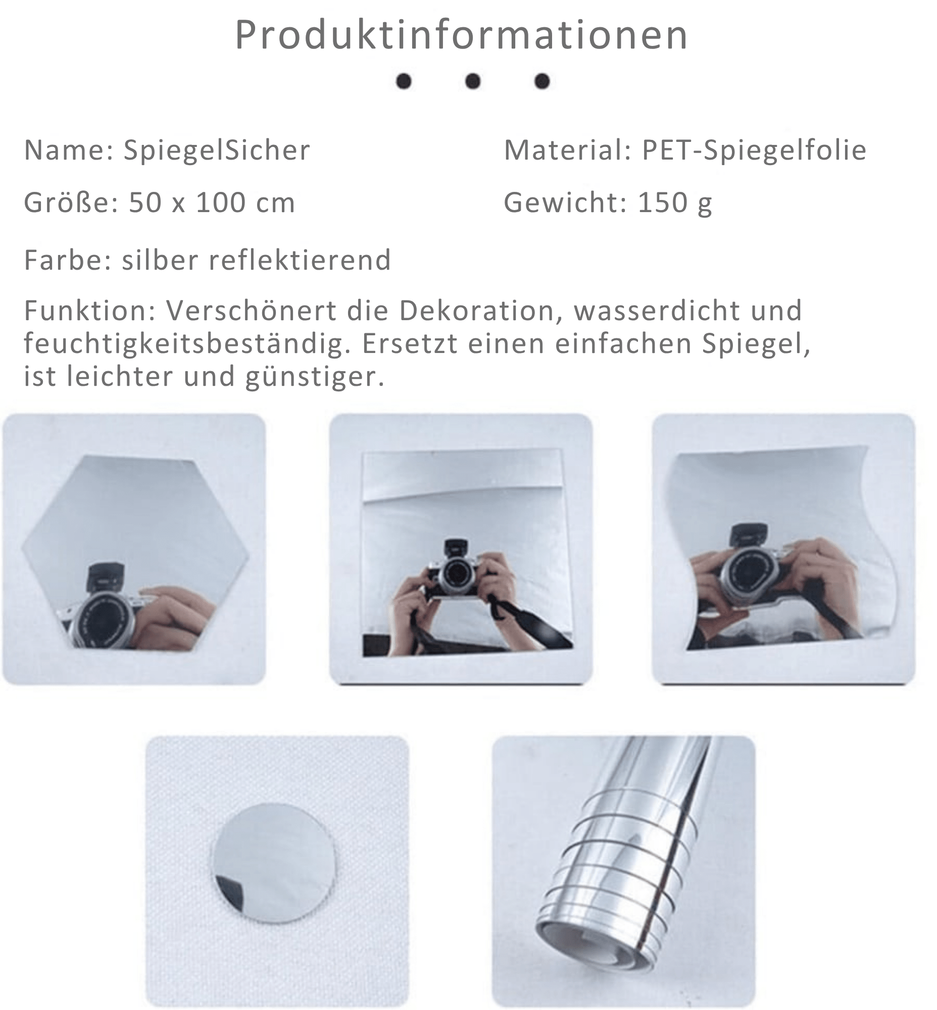 SpiegelSicher / Sicherer Und Bruchsicherer Ultra-Flexibler Spiegel - Sopheria