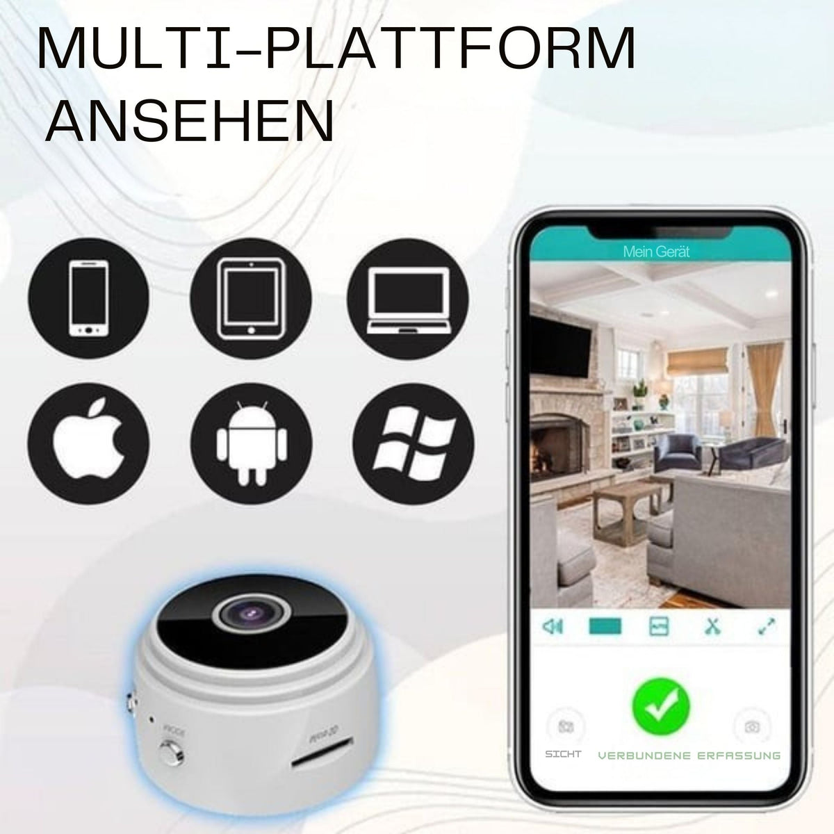 SpionSicht™ / Full HD Wifi Mini Kamera - Sopheria