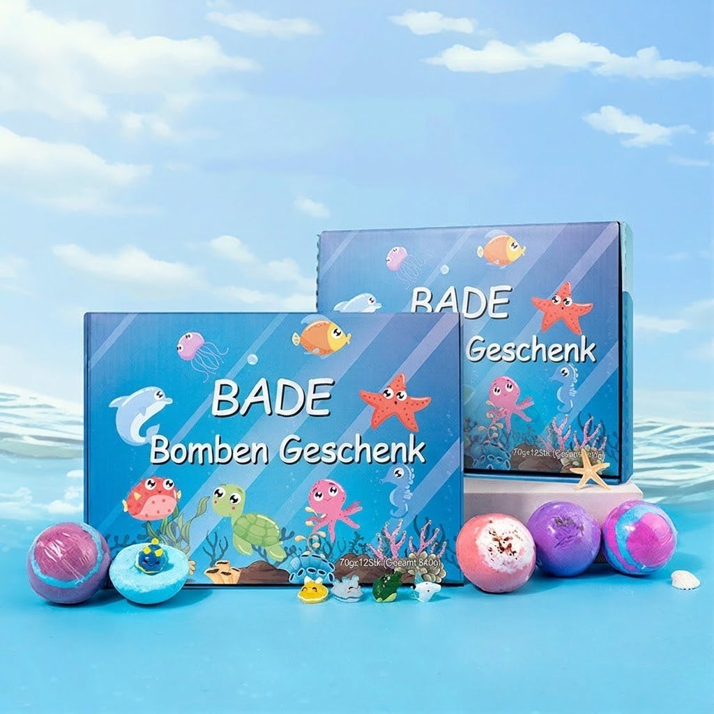 SplashToy - 12 Überraschungs Badebomben für magischen Badespaß - Sopheria