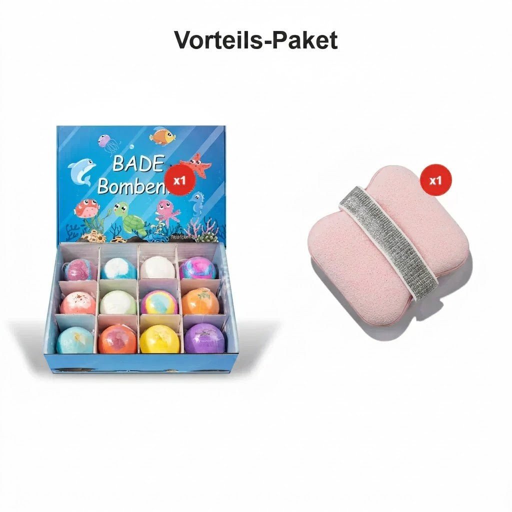 SplashToy - 12 Überraschungs Badebomben für magischen Badespaß - Sopheria