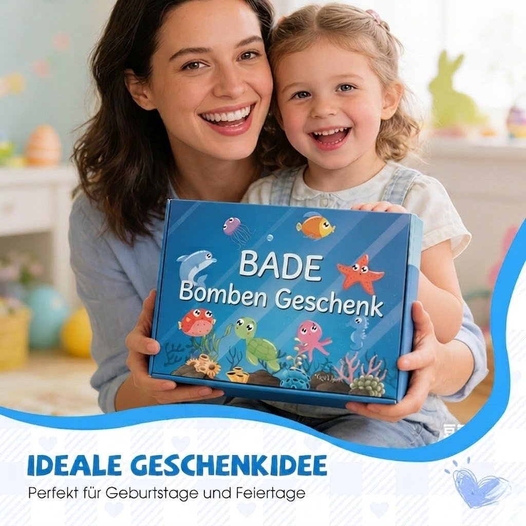 SplashToy - 12 Überraschungs Badebomben für magischen Badespaß - Sopheria