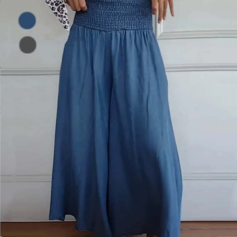 Nel™ / Trendige Weitbeinige Hochtaillierte Hose