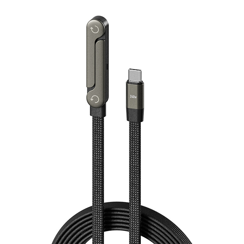 Chargepod – 240W USB-C Schnellladekabel mit integriertem Mehrwinkel-Handyständer