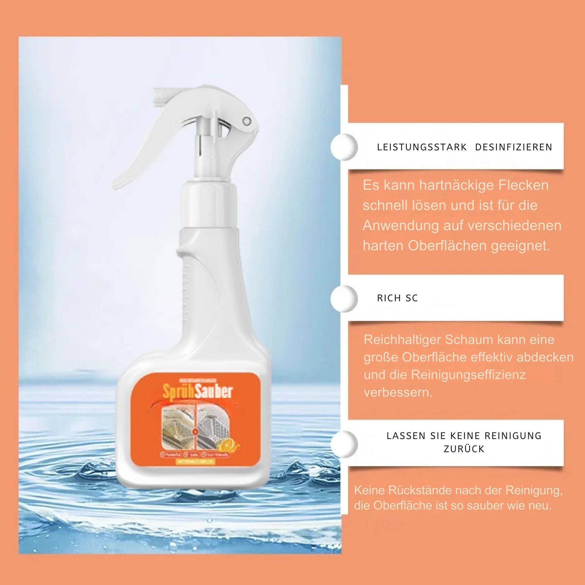 SprühSauber™ / Sanfter Reinigungsspray - Sopheria