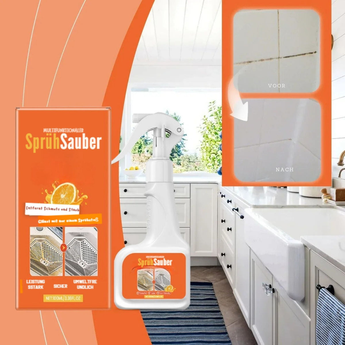 SprühSauber™ / Sanfter Reinigungsspray - Sopheria