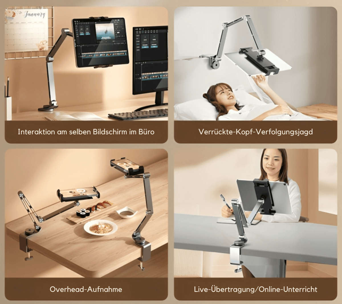 StänderStark™ / Stabiler Tablet- Und Handyhalter - Sopheria