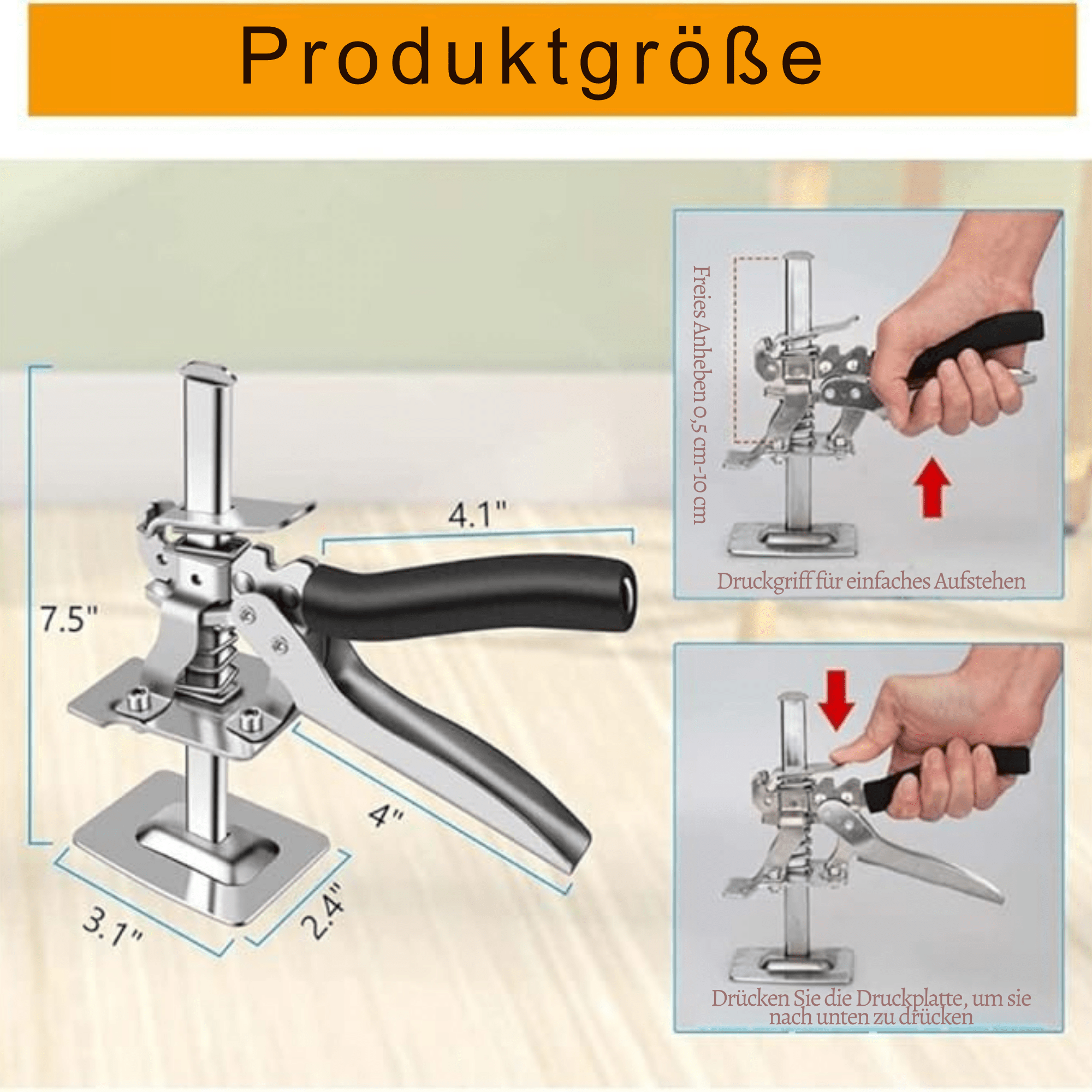 StahlStütze™ / Hausheber Zum Nivellieren, Möbelhebewerkzeug - Sopheria